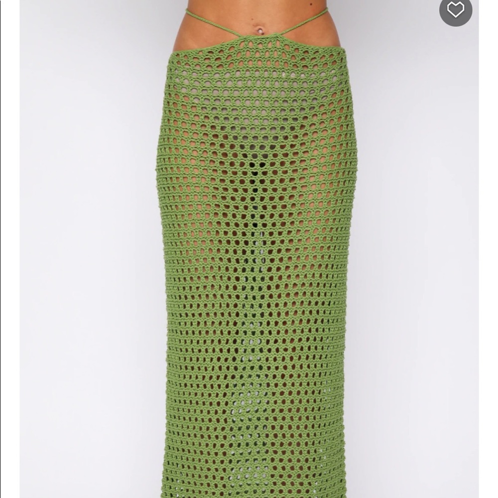 Knit midi skirt